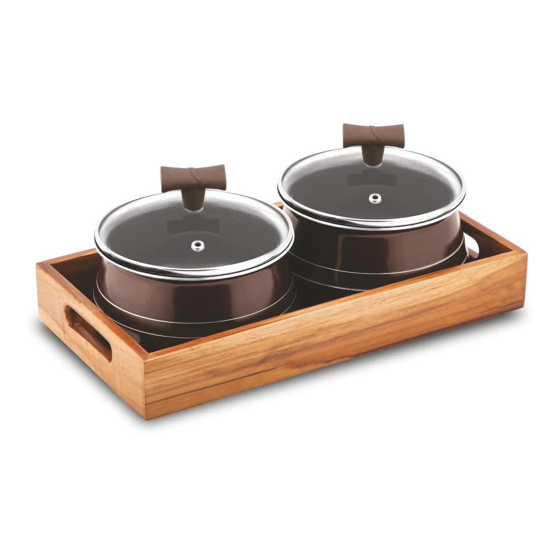 Orange Cookware 5 Pcs Cook N Serve Aluminium Nonstick Gift Set